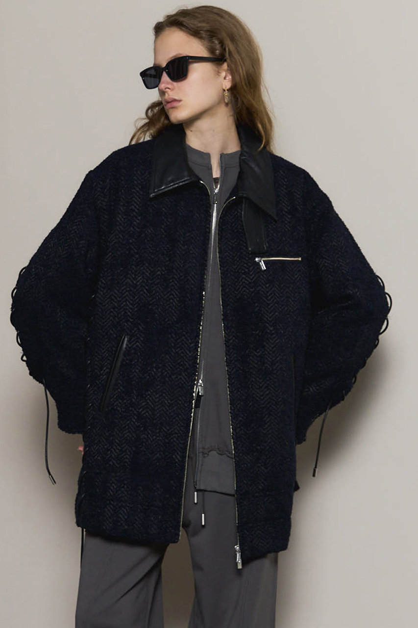 MAISON SPECIAL(メゾンスペシャル)｜Lace Up A-line Coat/レースアップ 