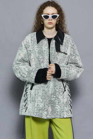 メゾンスペシャル/MAISON SPECIALのLace Up A-line Coat/レースアップＡラインコート(110900/110902)