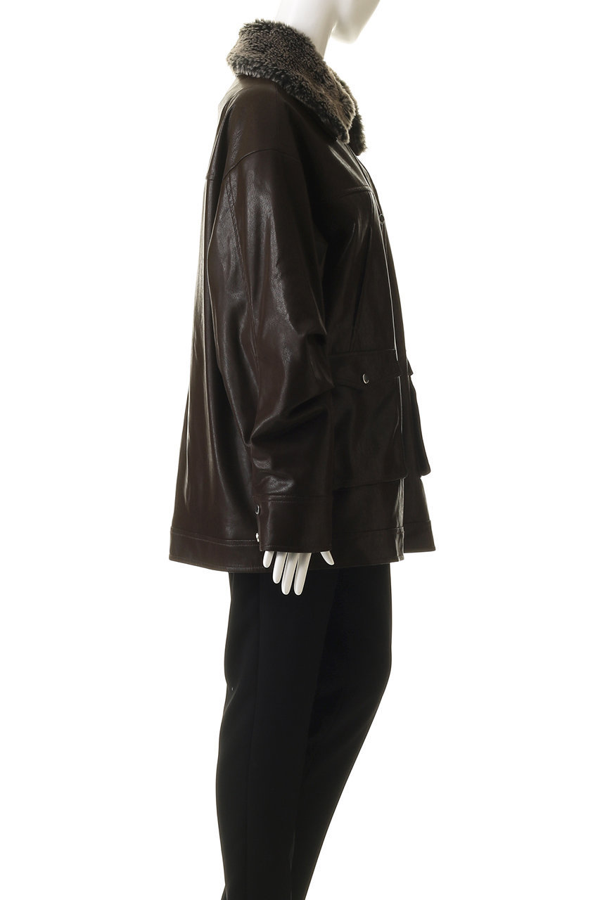 MAISON SPECIAL(メゾンスペシャル)｜Fur Collar faux Leather Middle