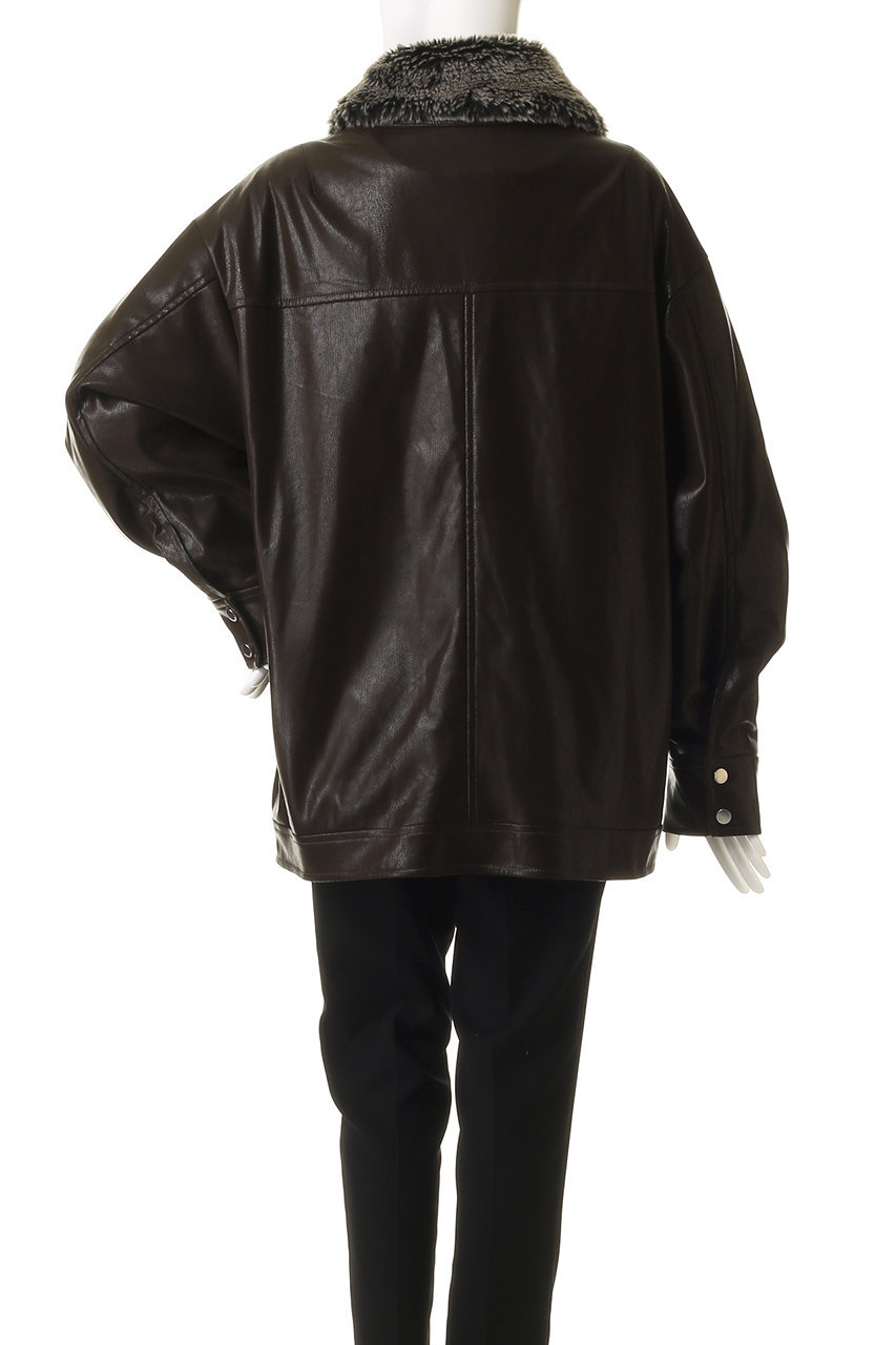 MAISON SPECIAL(メゾンスペシャル)｜Fur Collar faux Leather Middle