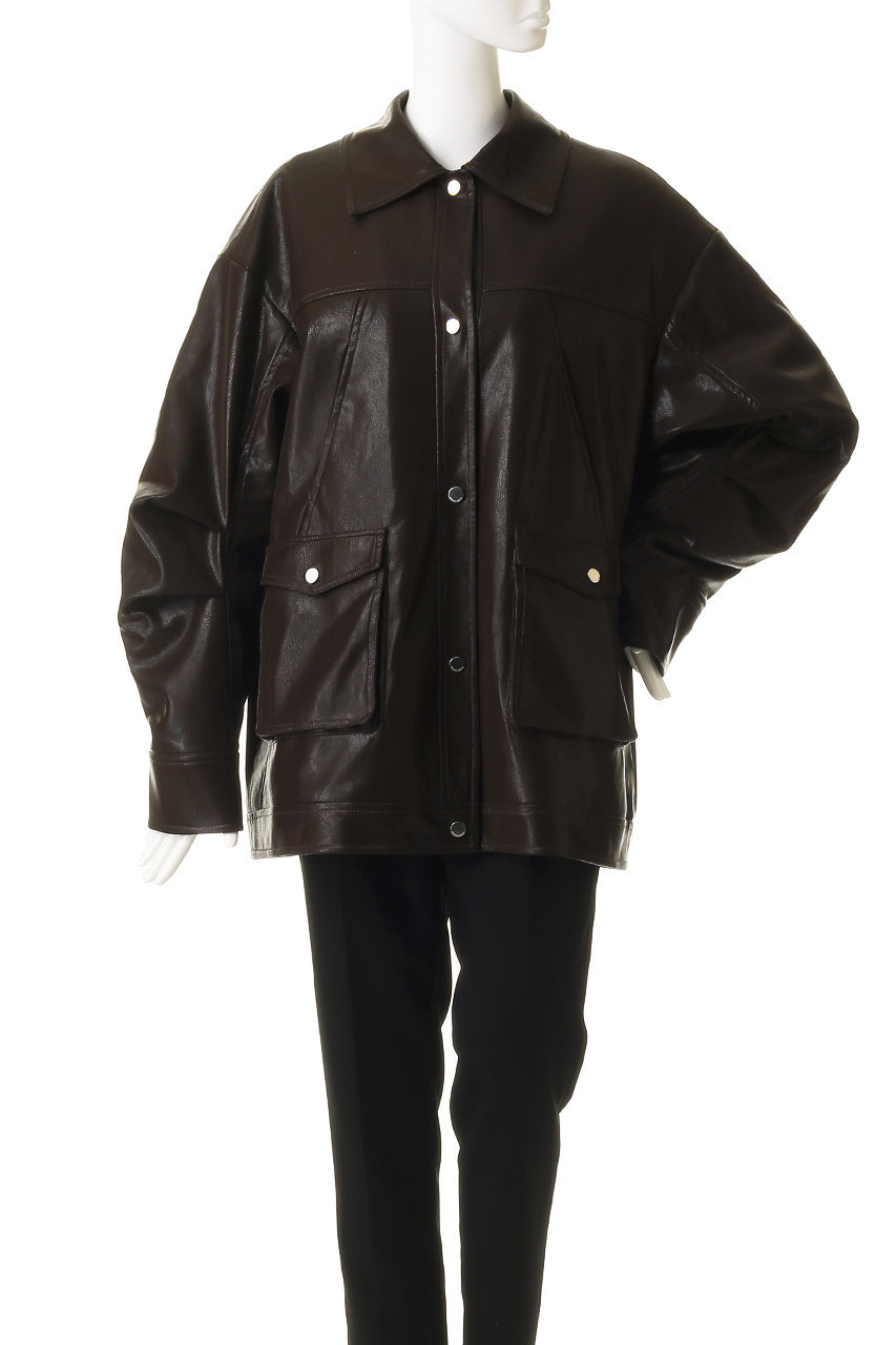 MAISON SPECIAL(メゾンスペシャル)｜Fur Collar faux Leather Middle