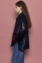 Fur Collar faux Leather Middle Blouson/ファーカラーフェイクレザーミドルブルゾン メゾンスペシャル/MAISON SPECIAL