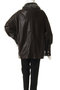 Fur Collar faux Leather Middle Blouson/ファーカラーフェイクレザーミドルブルゾン メゾンスペシャル/MAISON SPECIAL