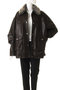 Fur Collar faux Leather Middle Blouson/ファーカラーフェイクレザーミドルブルゾン メゾンスペシャル/MAISON SPECIAL