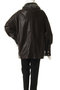 Fur Collar faux Leather Middle Blouson/ファーカラーフェイクレザーミドルブルゾン メゾンスペシャル/MAISON SPECIAL