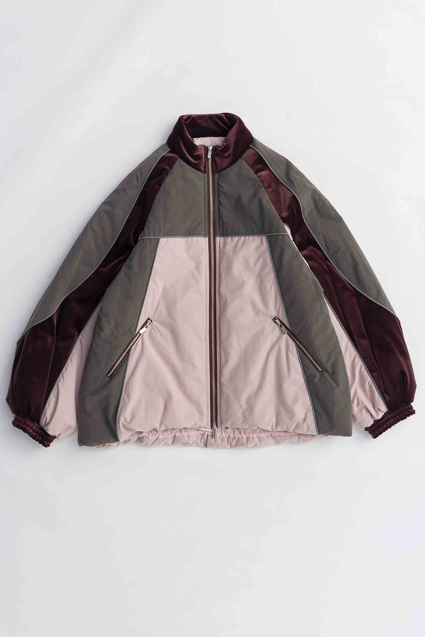 MAISON SPECIAL Velour Combination Puffer Blouson/ベロアコンビパッファーブルゾン (PNK(ピンク), FREE) メゾンスペシャル ELLE SHOP MAISON SPECIAL Velour Combination Puffer Blouson/ベロアコンビパッファーブルゾン (PNK(ピンク), FREE) メゾンスペシャル ELLE SHOP
