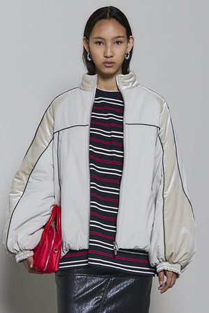 メゾンスペシャル/MAISON SPECIALのVelour Combination Puffer Blouson/ベロアコンビパッファーブルゾン(110800/110802)