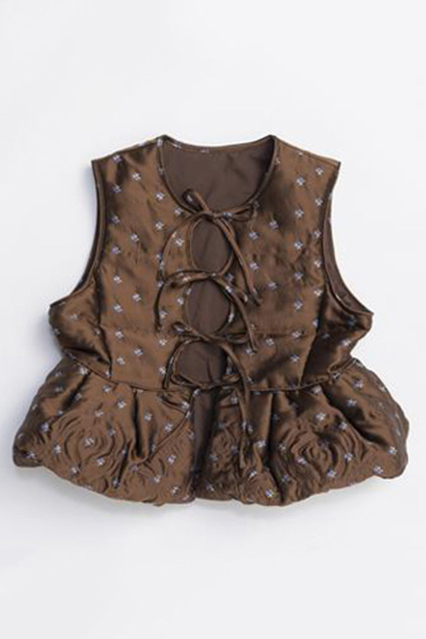 MAISON SPECIAL Embroidery Peplum Vest/エンブロイダリーペプラムベスト (MLT1(マルチカラー), FREE) メゾンスペシャル ELLE SHOP MAISON SPECIAL Embroidery Peplum Vest/エンブロイダリーペプラムベスト (MLT1(マルチカラー), FREE) メゾンスペシャル ELLE SHOP