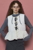 Embroidery Peplum Vest/エンブロイダリーペプラムベスト