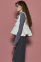 Embroidery Peplum Vest/エンブロイダリーペプラムベスト メゾンスペシャル/MAISON SPECIAL
