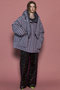 Plaid Hoodie Scarf Middle Down Coat/チェックフーディマフラーミドルダウンコート メゾンスペシャル/MAISON SPECIAL