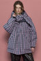 Plaid Hoodie Scarf Middle Down Coat/チェックフーディマフラーミドルダウンコート メゾンスペシャル/MAISON SPECIAL