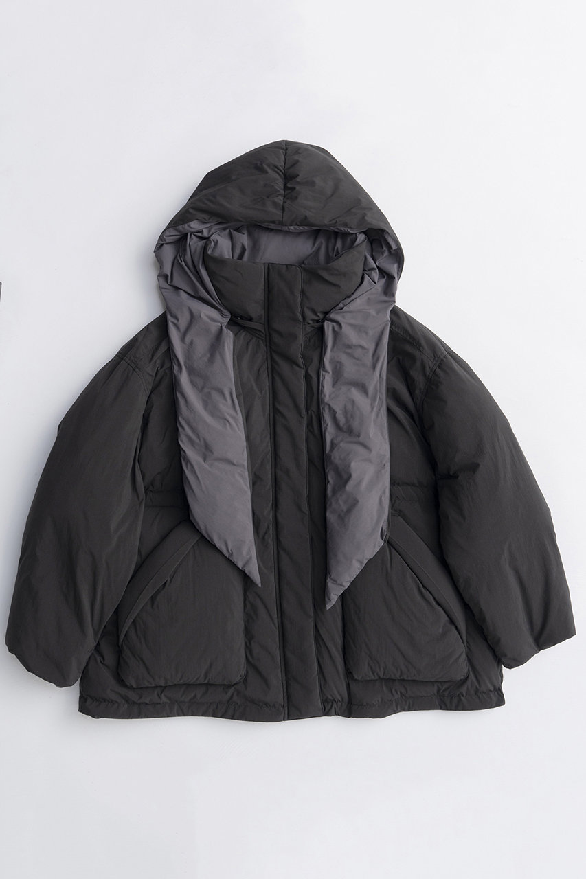 MAISON SPECIAL Hoodie Scarf Middle Down Coat/フーディマフラーミドルダウンコート (BLK(ブラック), FREE) メゾンスペシャル ELLE SHOP MAISON SPECIAL Hoodie Scarf Middle Down Coat/フーディマフラーミドルダウンコート (BLK(ブラック), FREE) メゾンスペシャル ELLE SHOP