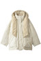 Hoodie Scarf Middle Down Coat/フーディマフラーミドルダウンコート メゾンスペシャル/MAISON SPECIAL IVR(アイボリー)