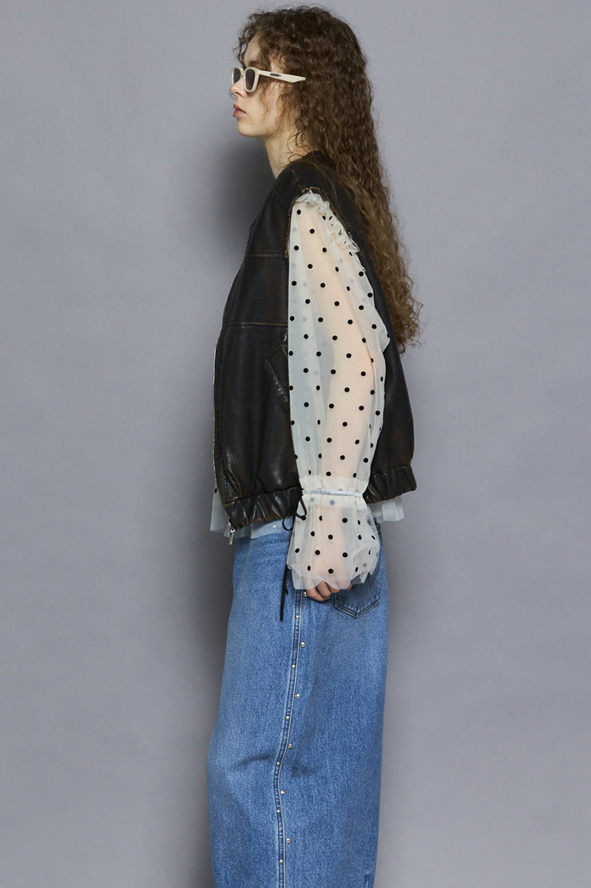 ベスト ジレ 「25AW PRE-ORDER」Vegan Leather Vest/ヴィーガンレザーベスト「MAISON SPECIAL/メゾンスペシ MAISON SPECIAL(メゾンスペシャル)｜【予約販売】Vegan Leather