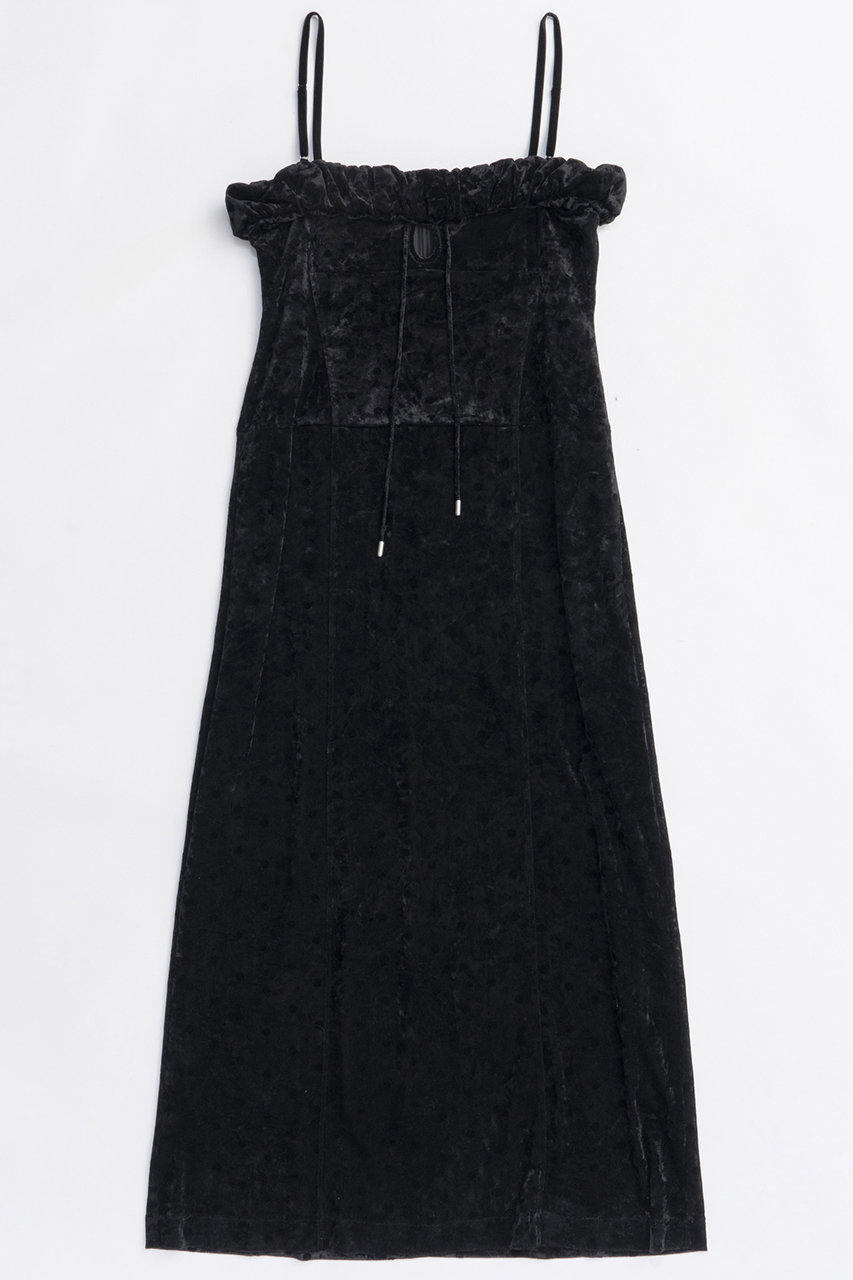 MAISON SPECIAL Scrunchie Velour Camisole Dress/シュシュベロアキャミワンピース (BLK(ブラック), 36) メゾンスペシャル ELLE SHOP MAISON SPECIAL Scrunchie Velour Camisole Dress/シュシュベロアキャミワンピース (BLK(ブラック), 36) メゾンスペシャル ELLE SHOP