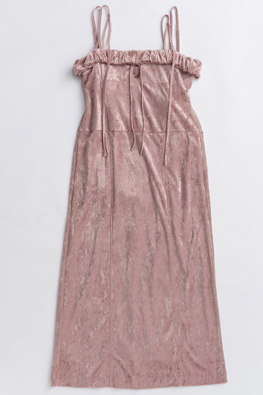 MAISON SPECIAL Scrunchie Velour Camisole Dress/シュシュベロアキャミワンピース (PNK(ピンク), 36) メゾンスペシャル ELLE SHOP MAISON SPECIAL Scrunchie Velour Camisole Dress/シュシュベロアキャミワンピース (PNK(ピンク), 36) メゾンスペシャル ELLE SHOP