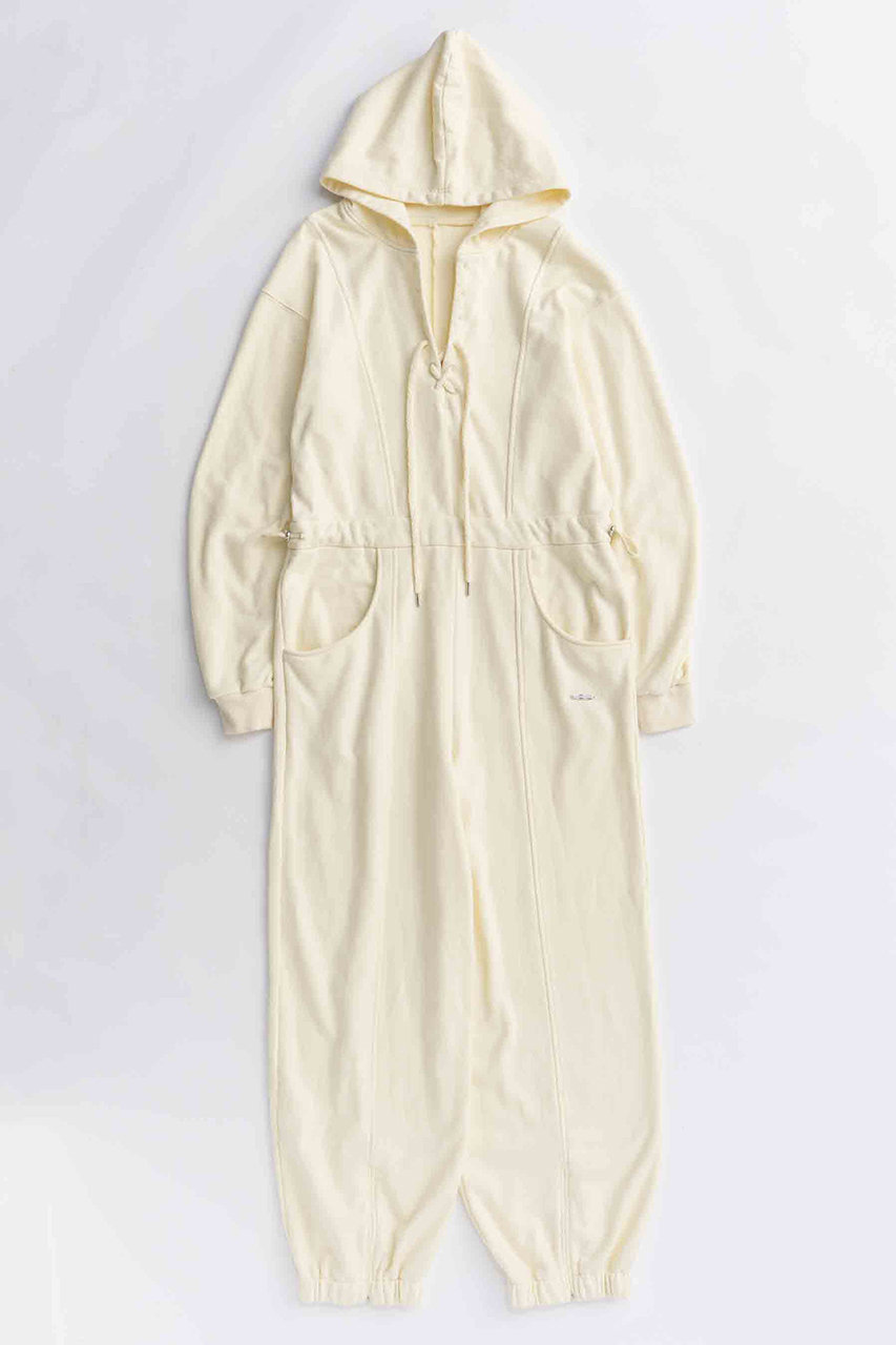 MAISON SPECIAL Lace Up Sweat Hood All-in-one/レースアップスウェットフードオールインワン (IVR(アイボリー), 36) メゾンスペシャル ELLE SHOP MAISON SPECIAL Lace Up Sweat Hood All-in-one/レースアップスウェットフードオールインワン (IVR(アイボリー), 36) メゾンスペシャル ELLE SHOP