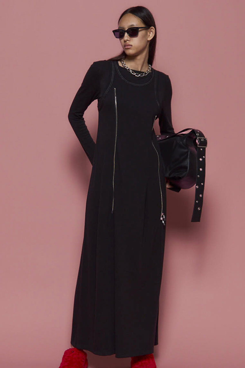MAISON SPECIAL(メゾンスペシャル)｜Front Zip Layered Dress/フロント