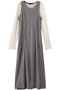 Front Zip Layered Dress/フロントジップレイヤードワンピース メゾンスペシャル/MAISON SPECIAL GRY(グレー)
