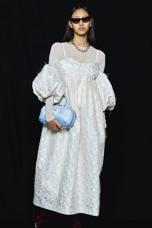 メゾンスペシャル/MAISON SPECIALのJacquard Motif Balloon Camisole Dress/ジャガードモチーフバルーンキャミワンピース(110500/110503)