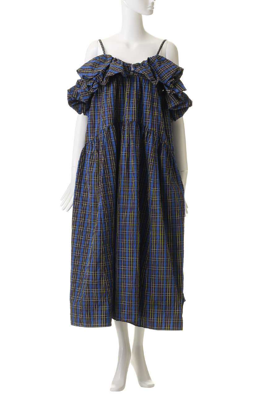 MAISON SPECIAL(メゾンスペシャル)｜Plaid Taffeta Voluminous Dress