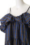 Plaid Taffeta Voluminous Dress/チェックタフタボリュームワンピース メゾンスペシャル/MAISON SPECIAL