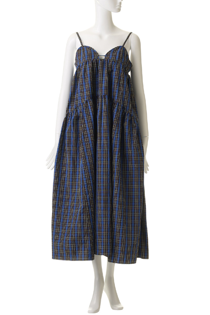 MAISON SPECIAL(メゾンスペシャル)｜Plaid Taffeta Voluminous Dress