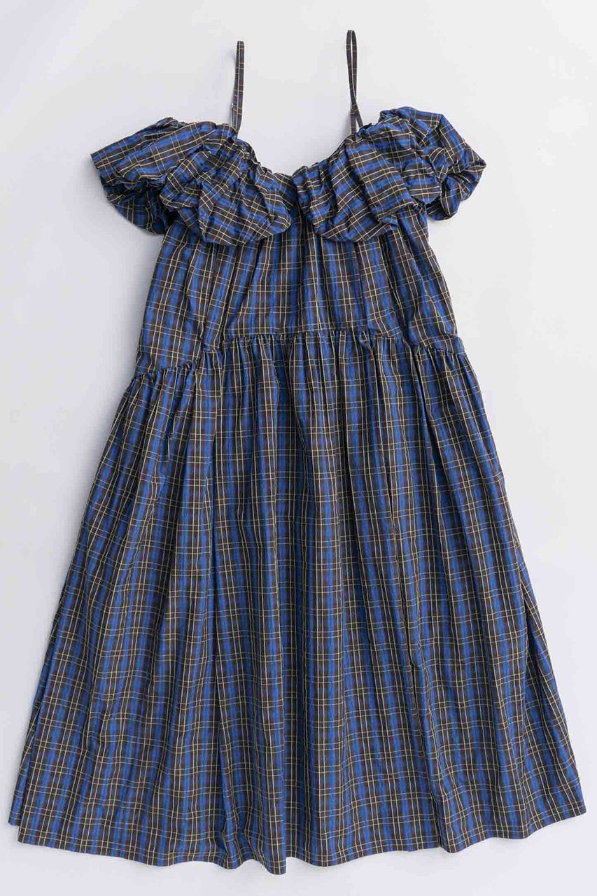 MAISON SPECIAL Plaid Taffeta Voluminous Dress/チェックタフタボリュームワンピース (GRY(グレー), 38) メゾンスペシャル ELLE SHOP MAISON SPECIAL Plaid Taffeta Voluminous Dress/チェックタフタボリュームワンピース (GRY(グレー), 38) メゾンスペシャル ELLE SHOP