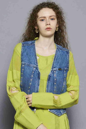 MAISON SPECIAL メゾンスペシャル　ベスト SALE】Washed Vegan Leather Vest