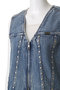 【Wrangler×MAISON SPECIAL】Collaboration Studs Denim Vest/ラングラーコラボレーションスタッズデニムベスト メゾンスペシャル/MAISON SPECIAL