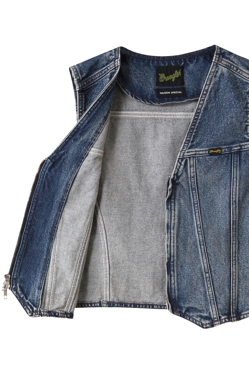 MAISON SPECIAL ブルーデニムベスト フリーサイズ MAISON SPECIAL(メゾンスペシャル)｜【Wrangler×MAISON SPECIAL