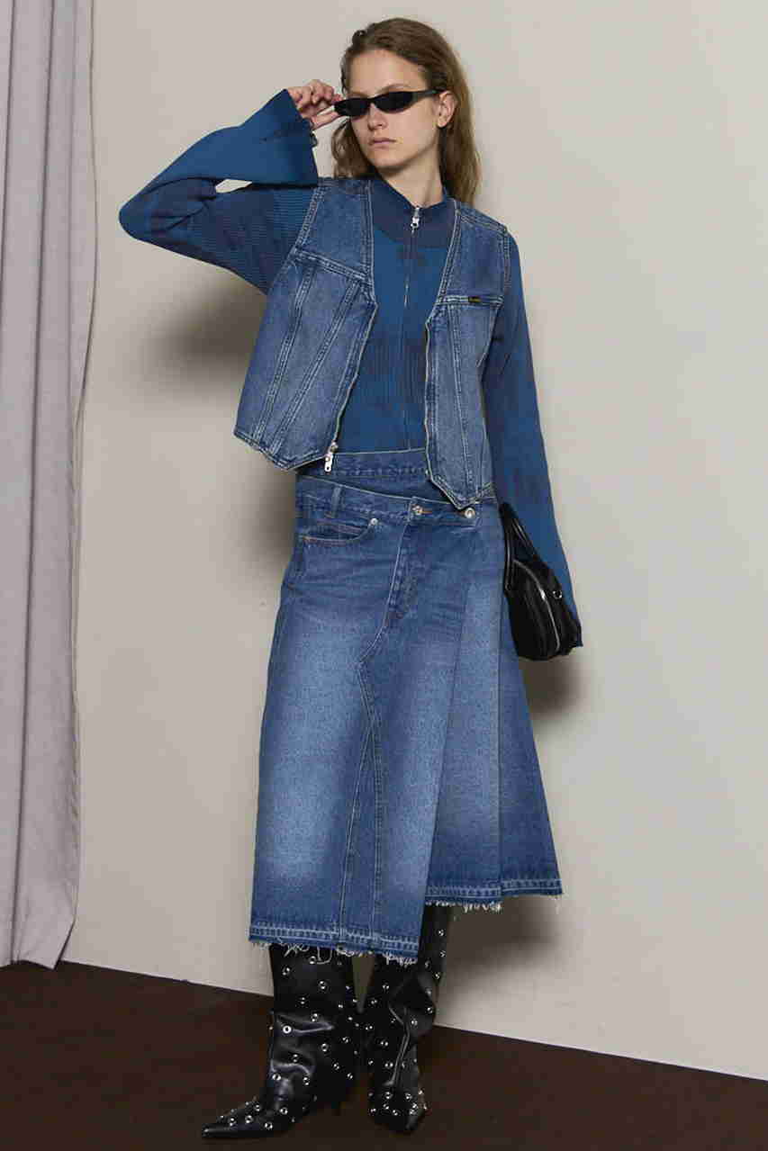 メゾンスペシャル　デニムベスト Wrangler×MAISON SPECIAL】Collaboration Studs Denim Vest
