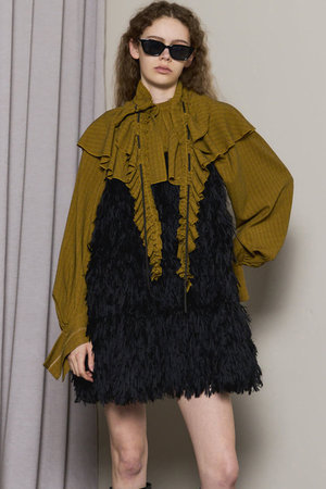 メゾンスペシャル/MAISON SPECIALの【予約販売】Feather Tunic/フェザーチュニック(110500/110505)