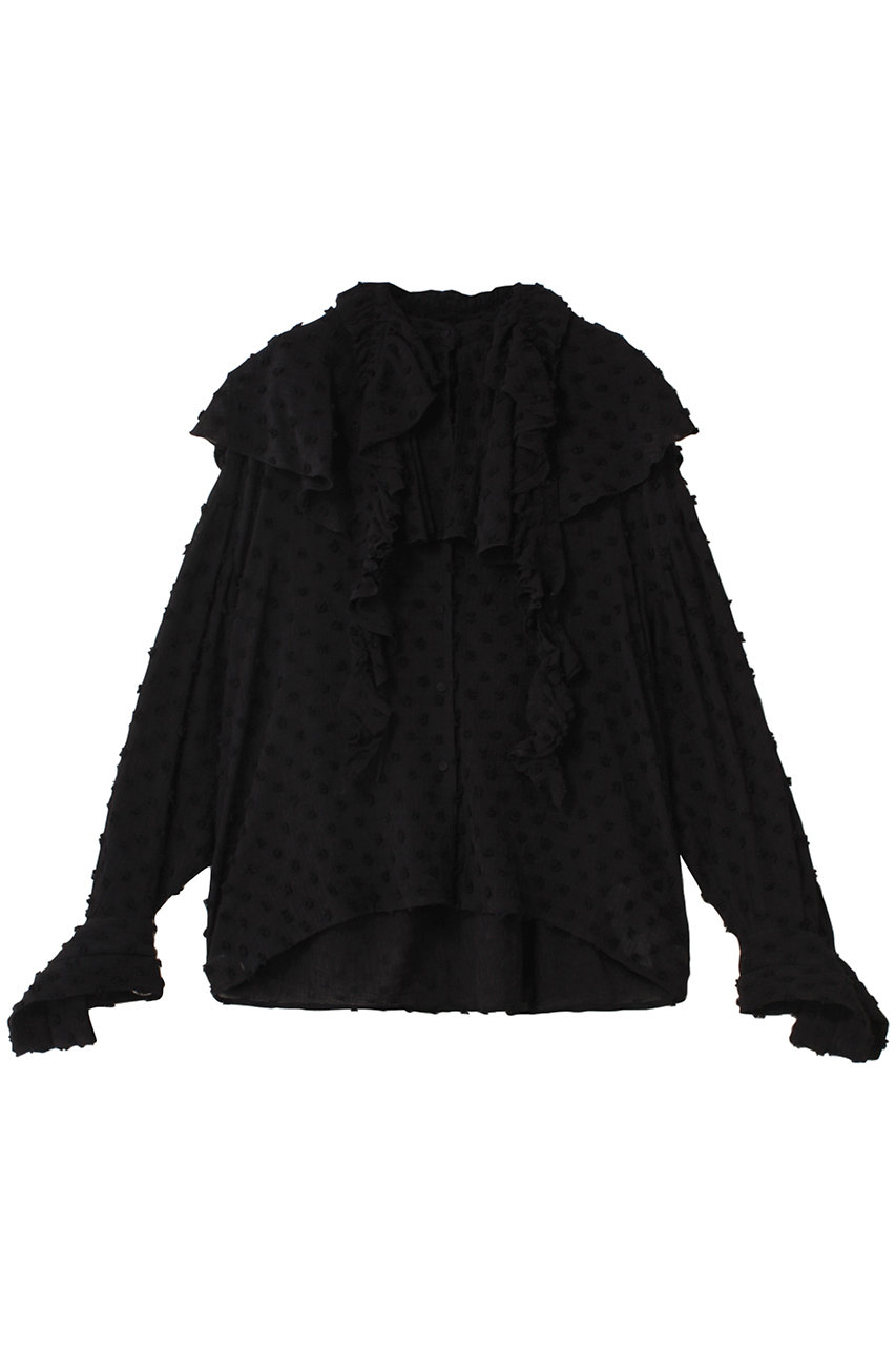 MAISON SPECIAL 2way Ruffled Frilled Blouse/2WAYラッフルフリルブラウス (BLK(ブラック), FREE) メゾンスペシャル ELLE SHOP MAISON SPECIAL 2way Ruffled Frilled Blouse/2WAYラッフルフリルブラウス (BLK(ブラック), FREE) メゾンスペシャル ELLE SHOP