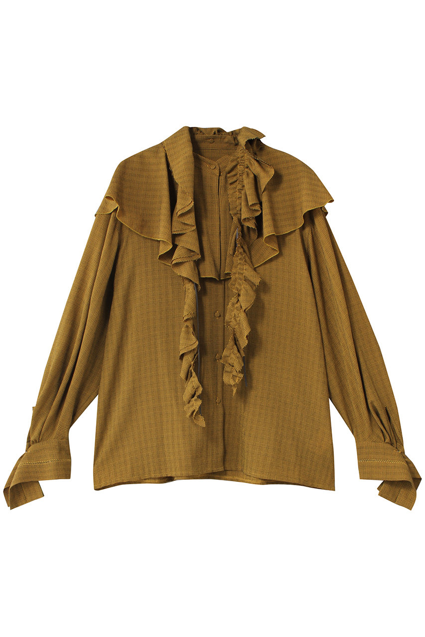 MAISON SPECIAL 2way Ruffled Frilled Blouse/2WAYラッフルフリルブラウス (YEL(イエロー), FREE) メゾンスペシャル ELLE SHOP MAISON SPECIAL 2way Ruffled Frilled Blouse/2WAYラッフルフリルブラウス (YEL(イエロー), FREE) メゾンスペシャル ELLE SHOP
