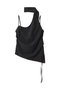 Drape Asymmetry Tie Bustier/ドレープアシメタイビスチェ メゾンスペシャル/MAISON SPECIAL BLK(ブラック)
