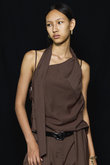 Drape Asymmetry Tie Bustier/ドレープアシメタイビスチェ
