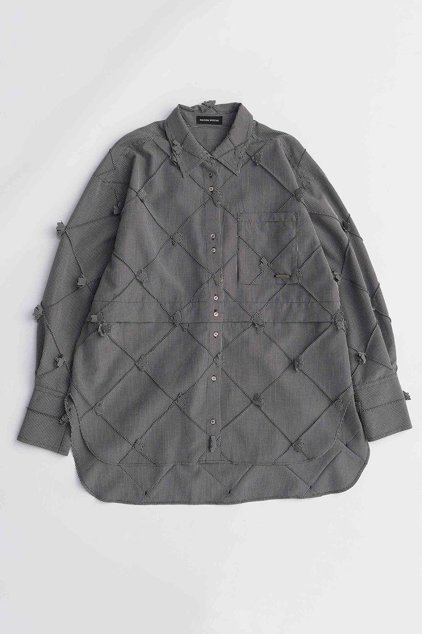 MAISON SPECIAL Multiway Fly Flower Shirt/マルチウェイフライフラワーシャツ (BLK(ブラック), FREE) メゾンスペシャル ELLE SHOP MAISON SPECIAL Multiway Fly Flower Shirt/マルチウェイフライフラワーシャツ (BLK(ブラック), FREE) メゾンスペシャル ELLE SHOP