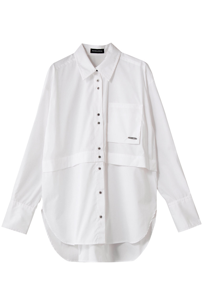 MAISON SPECIAL Multiway Shirt/マルチウェイシャツ (WHT(ホワイト), FREE) メゾンスペシャル ELLE SHOP MAISON SPECIAL Multiway Shirt/マルチウェイシャツ (WHT(ホワイト), FREE) メゾンスペシャル ELLE SHOP