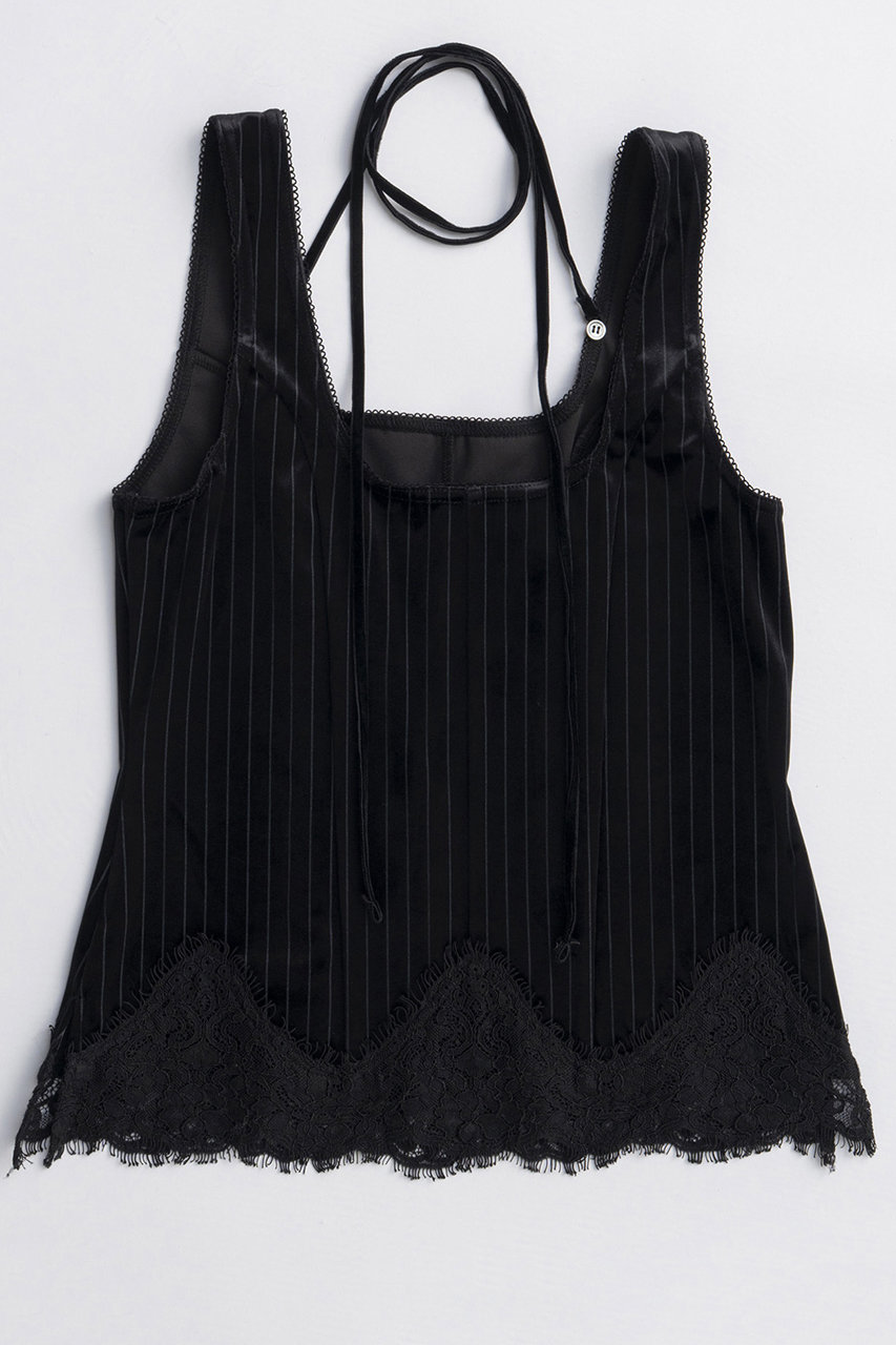 MAISON SPECIAL Hem Lace Velvet Tank Top/ヘムレースベロアタンクトップ (BLK(ブラック), FREE) メゾンスペシャル ELLE SHOP MAISON SPECIAL Hem Lace Velvet Tank Top/ヘムレースベロアタンクトップ (BLK(ブラック), FREE) メゾンスペシャル ELLE SHOP