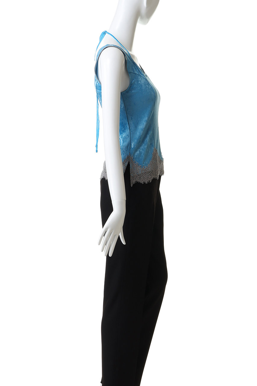 MAISON SPECIAL(メゾンスペシャル)｜Hem Lace Velvet Tank Top/ヘム