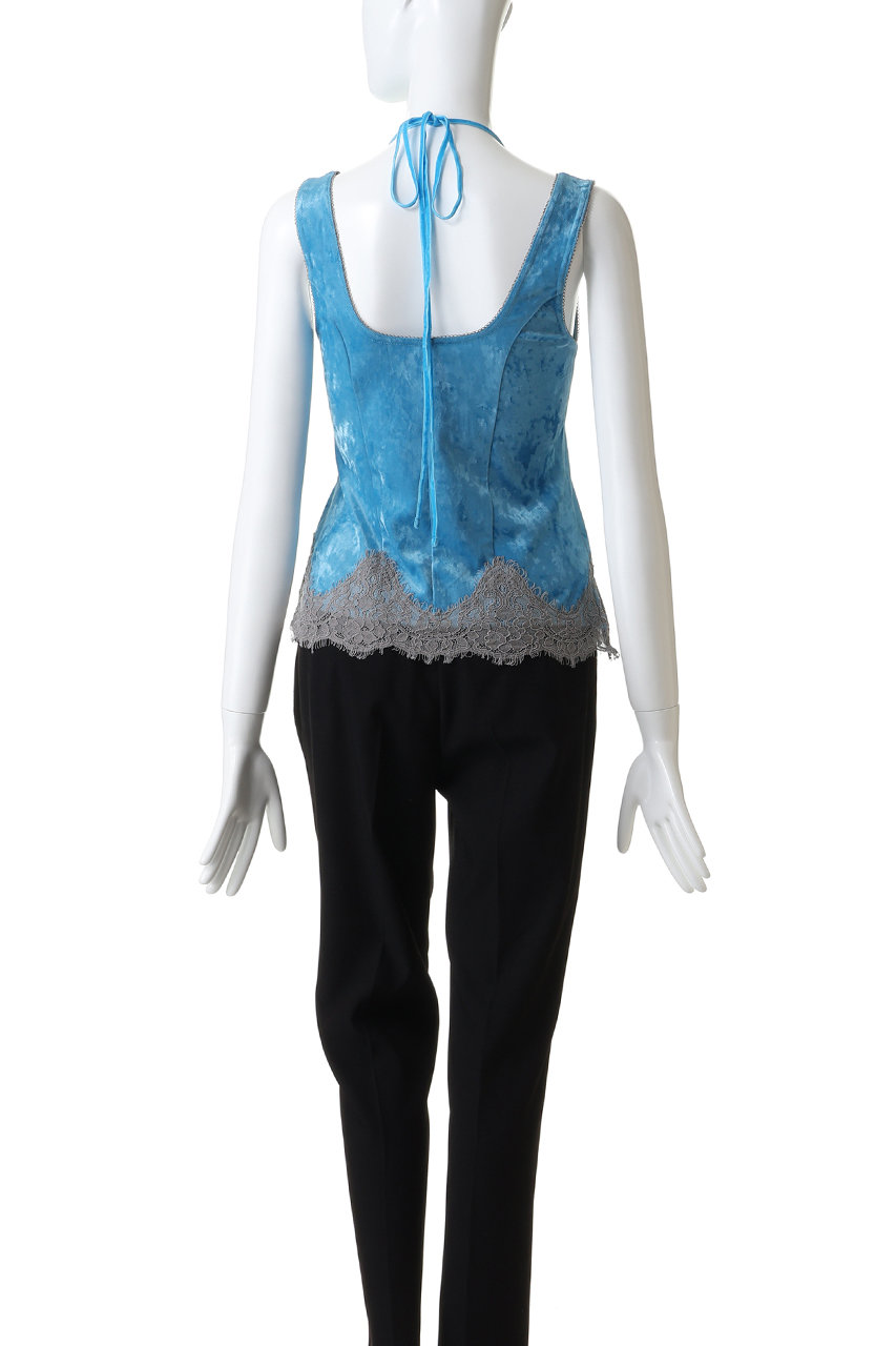 MAISON SPECIAL(メゾンスペシャル)｜Hem Lace Velvet Tank Top/ヘム