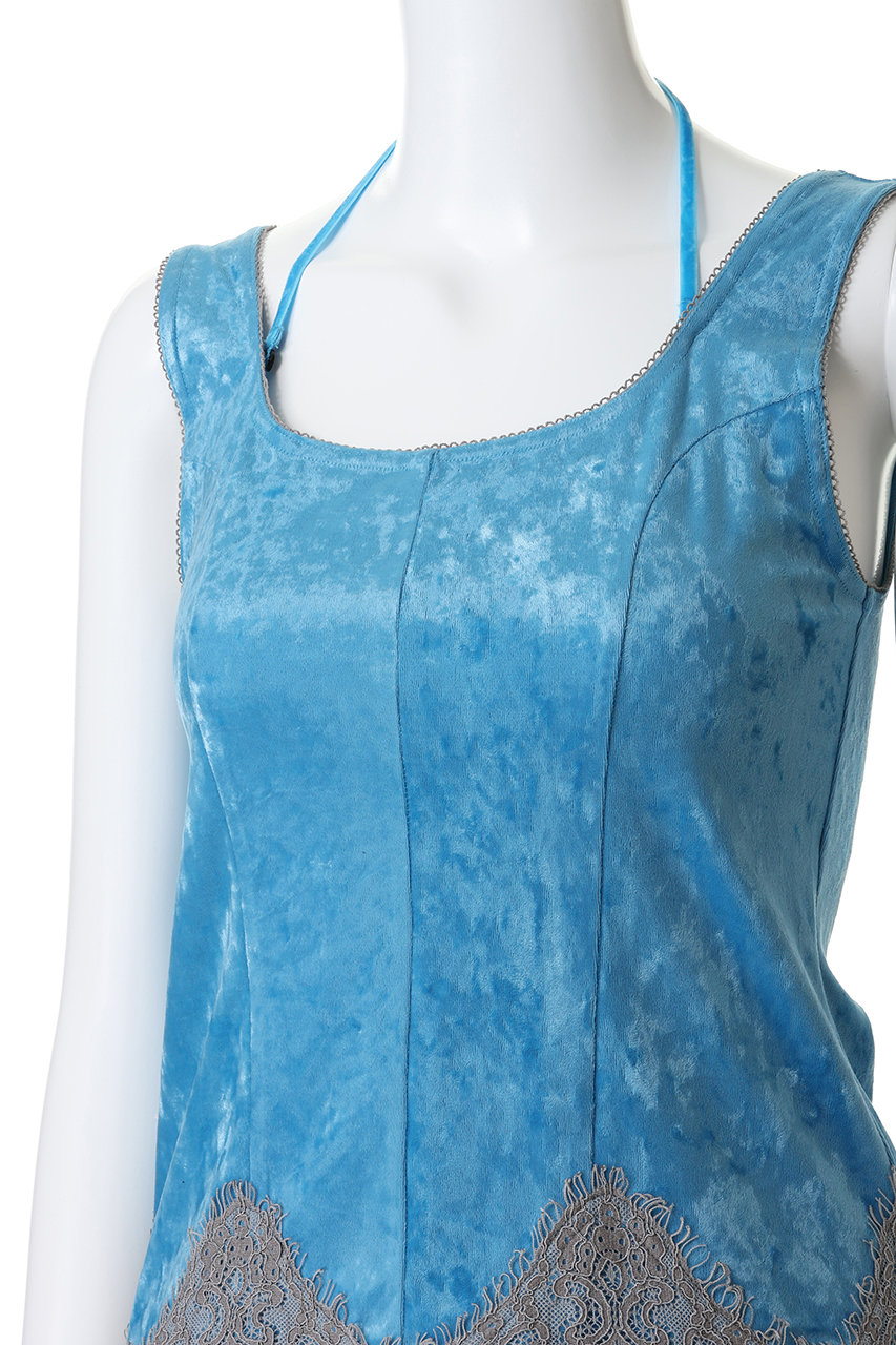 MAISON SPECIAL(メゾンスペシャル)｜Hem Lace Velvet Tank Top/ヘム
