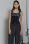 Hem Lace Velvet Tank Top/ヘムレースベロアタンクトップ メゾンスペシャル/MAISON SPECIAL