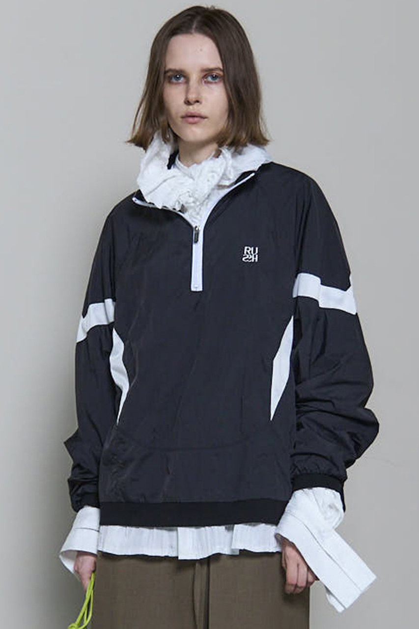MAISON SPECIAL(メゾンスペシャル)｜RUSH Logo Nylon Sporty Tops/RUSH