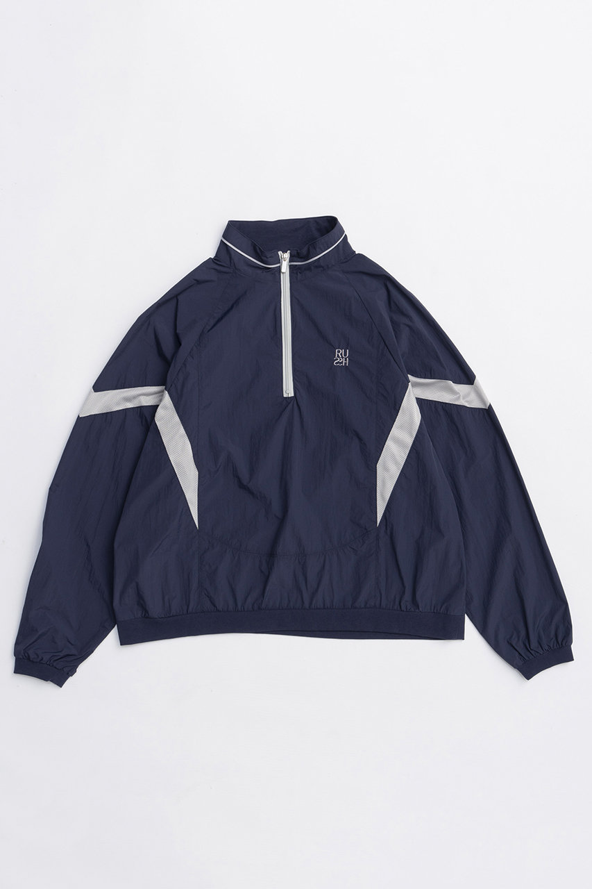 MAISON SPECIAL RUSH Logo Nylon Sporty Tops/RUSHロゴナイロンスポーティートップス (NVY(ネイビー), FREE) メゾンスペシャル ELLE SHOP MAISON SPECIAL RUSH Logo Nylon Sporty Tops/RUSHロゴナイロンスポーティートップス (NVY(ネイビー), FREE) メゾンスペシャル ELLE SHOP
