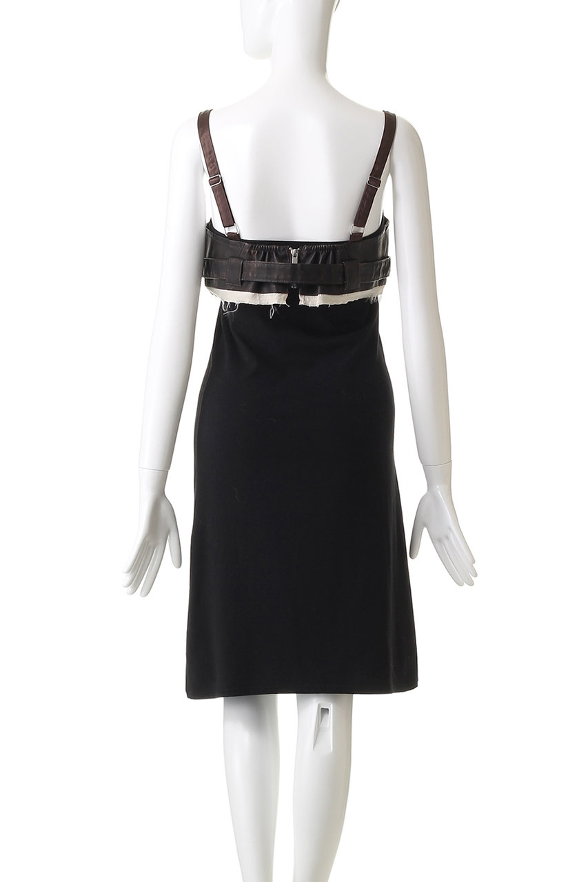 Maison Specialストラップ付き黒フレア ビスチェ MAISON SPECIAL(メゾンスペシャル)｜Belted Vegan Leather