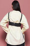 Belted faux Leather Bustier/ベルテッドフェイクレザービスチェ メゾンスペシャル/MAISON SPECIAL