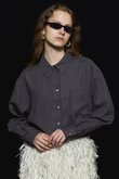 ブラウス シャツ 「25AW PRE-ORDER」Tuck Stripe Short Shirt/タックストライプショートシャツ「MAISON SPE MAISON SPECIAL(メゾンスペシャル)｜【予約販売】Tuck Stripe